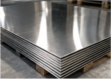 Stainless steel sheets with mirror finish